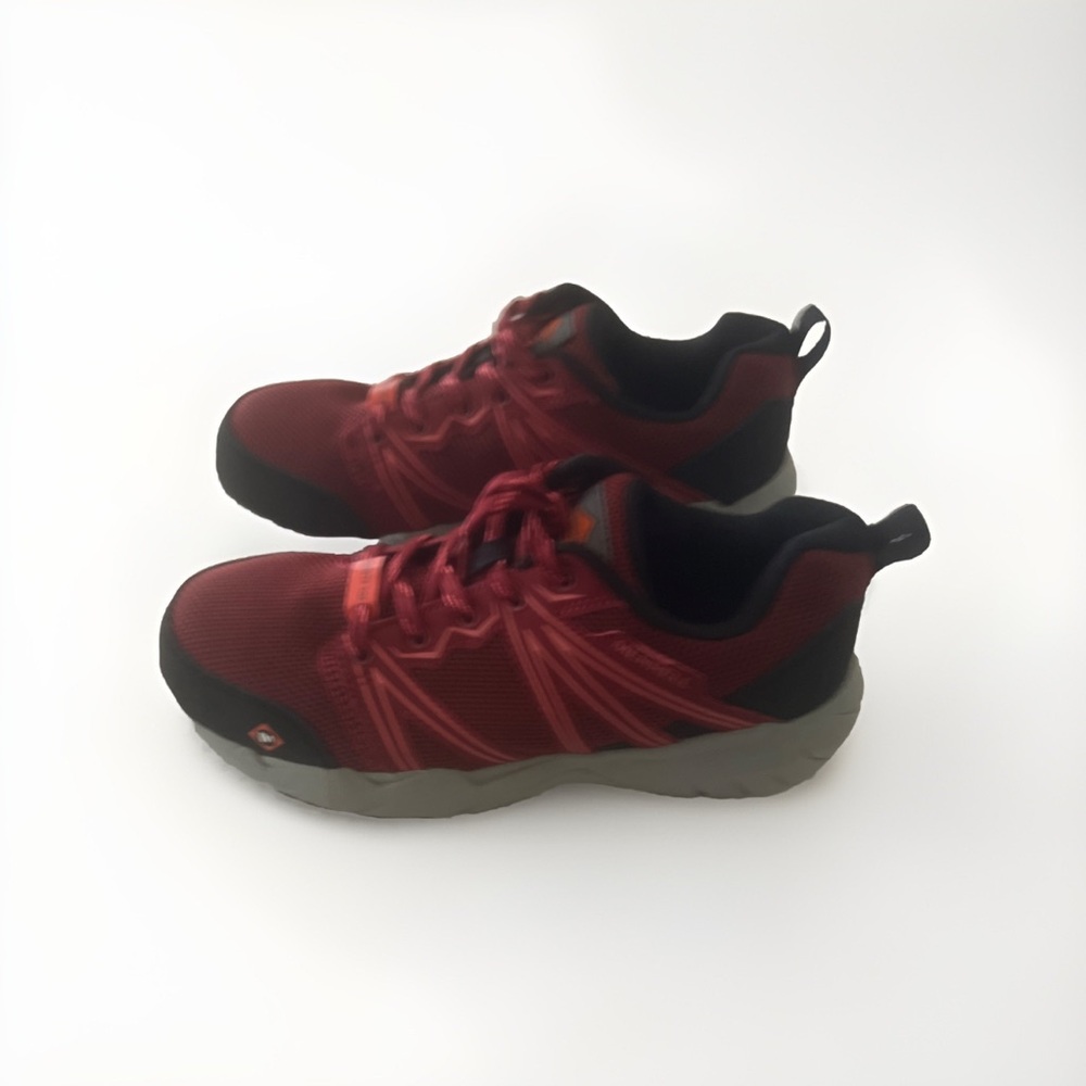 MERRELL FULLBENCH SUPERLITE  WORK SHOES J17534 WOMENS SZ 7 M SAFETY TOE LIGHTWHT